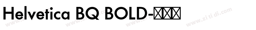Helvetica BQ BOLD字体转换